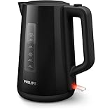 Philips Wasserkocher – 1.7 L Fassungsvermögen mit Kontrollanzeige, Pirouettenbasis, schwarz...