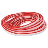 Angoily Neon-lichtschlauch Flexibler Silikonstreifen Für Heimwerker Außenwerbung Rot...