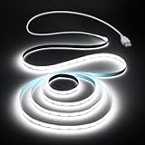 Aclorol COB LED Streifen Kaltweiß 1M 5V Hohe Dichte USB LED Streifen Durchgehendes Licht...