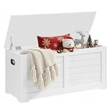VASAGLE Schuhbank, Sitzbank mit Stauraum, Sitztruhe mit 2 Sicherheitsscharnieren,...