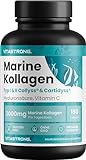 MARINE COLLAGEN 2000pcs PATENTIERTES - Typ 1&2 Collyss® & Cartidyss® - 180 Tabletten - Kollagen...