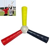 Smaoqingji Reactive Catch Trainer Reaktionstrainingsgerät - 1 Stück, Dreifarbiger Wurfstab, Hand...
