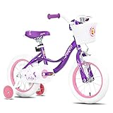 JOYSTAR 18 Zoll Mädchen Fahrrad für Alter 5-8 Kinder Fahrrad für 5 6 7 8 9 Jahre alt Mädchen...