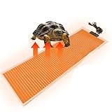 MENAYODA Heizmatte Terrarium, 80cm x 28cm 45W Reptil Heizmatten Einstellbare Temperatur, Terrarium...