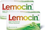 Lemocin Halsschmerztabletten - Lutschtabletten mit Limonengeschmack für Erwachsene und Kinder ab 5...