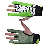LOORGVEL 1 Paar Professionelle rutschfeste Silikon Bowlinghandschuhe Atmungsaktiv Elastisch Größe...