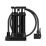 LEAWALK Fahrradpumpe Klein Fußpumpen – Mini Luftpumpe Fahrrad für Alle Ventile AV/DV/SV...