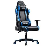 GTPLAYER Gaming Stuhl Bürostuhl Zocker Gamer Ergonomischer Stuhl Einstellbare Armlehne Einteiliger...