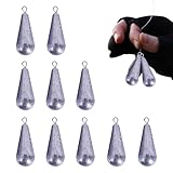Bass -Fischereigeräte - Drop -Shot -Gewichte, Sinker Tackle Set | Wiederverwendbare Drop -Shot...