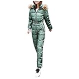 Skianzüge Damen Thermische Trendiger Ski-Overall Freizeit Skisuit Lässig Elegant Skifahren Winter...