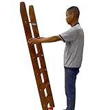 Ersatz-Holzleiter, abgewinkelt, 3–12 Stufen, für Erwachsene, Kinder und Senioren, doppeltes /...