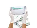 Nitrilhandschuhe 1000 Stück 10 Boxen (M, Weiß) Einweghandschuhe, Einmalhandschuhe,...