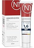 N1 Hämorrhoiden Gel 40 ml - Medizinprodukt gegen Brennen, Schmerzen, Blutungen & Juckreiz -...