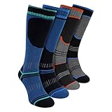 Sock Snob 4er Pack Jungen Thermo Skisocken Kniestrümpfe für Schneestiefel (7-10 Jahre,...