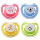 Hundeschnuller, 4 Stück, lebensmittelecht, sicheres Welpen-Beißspielzeug mit Deckel, niedlicher,...