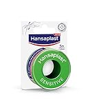 Hansaplast Fixierpflaster Sensitive (5 m x 2,5 cm), hypoallergenes Tapeband zur hautfreundlichen...