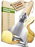 BAMBUA Sparschäler - (100% Plastikfrei) Kartoffelschäler - Gemüseschäler mit Klinge aus...