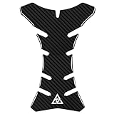 Autodomy Tankpad Motorrad Schwarze Carbonfaser Universell V2 | Motorrad Tank Aufkleber 20x14 cm |...