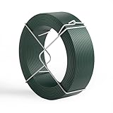 Wiltec Gartendraht grün Ø 1,6 mm x 50 m, Bindedraht Stahl verzinkt mit PVC-Beschichtung,...