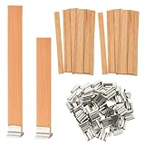 Holzdochte Für Kerzen, Dauerdocht,120 Stück Kerzendocht Set Mit 60 Holzdochten Und 60...