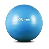 Glymnis Fitnessball Gymnastikball 55 cm/65 cm/75 cm, Anti-Burst Maximale Belastung 300 kg,...