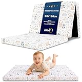 Klappmatratze Faltbare Reisebett Baby Matratze 60x120 cm - Faltmatratze für Kinder Gästematratze...