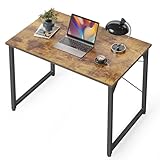 CubiCubi Schreibtisch, Kleiner Computertisch, 80 x 40 x 75 cm Bürotisch, für Arbeitszimmer,...