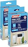 tesa Insect Stop Standard Fliegengitter für Fenster - Insektenschutz zuschneidbar - Mückenschutz...