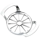 Profi Edelstahl Apfelteiler, Küchenwerkzeug für Obstzubereitung, teilt in 12 gleiche Stücke und...