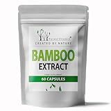 Silizium 350 mg – 60 Kapseln Organisches Silicium aus Bambusextrakt – Hochdosiert, Vegan &...