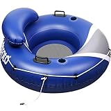 Aufblasbarer Pool Luftmatratze Schwimmsessel, Hochleistungs-Pool-Rohr, 115cm Erwachsene River-Tubes...
