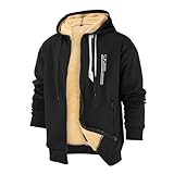 Winterjacke für Herren, warm, mit Fleece gefüttert, Windbreaker, wasserdicht, weich, Bergsteigen,...
