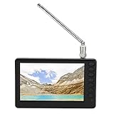 Asixxsix Tragbarer 5-Zoll-Fernseher, 1080P ISDB T Min Digitalfernseher mit Fernbedienung, 1500 MAh...