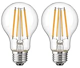 6W LED Edison Lampe A60 LED Filament Lampe Dekorative Glühbirnen E27, ersetzt 60 Watt, 550 Lumen,...