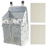 Hanging Windel Organizer Baby Windel Caddy Organizer Baby Windelsäckchen Tragbare Nachttischtasche...