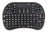 Rii Mini i8+ Bluetooth + Wireless (italienisches Layout) – Mini-Tastatur mit Touchpad, USB...
