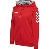 Hummel Damen Hmlgo Cotton Zip Hoodie Kapuzenpullover, True Red, L EU