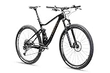 HEAD Unisex – Erwachsene Adapt Edge 3.0 Full Suspension Bike, schwarz metallic/braun, 44