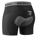 NOOYME Fahrradhose Herren Radunterhose Herren Schnelltrockende Radlerhose Herren mit Sitzpolster 4D...