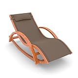 Ampel 24 Relax Schaukelstuhl Rio, Relaxliege mit Armlehnen, Gartenmöbel aus vorbehandeltem Holz,...