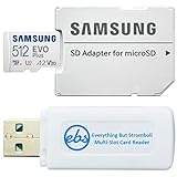 Samsung EVO+ 512 GB Micro-SD-Karte für Samsung Handys funktioniert mit Galaxy A71 5G, A71, A01, A51...