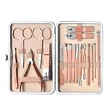 Maniküre-Set für Damen, Nagelpflege-Set, 18-teiliges Nagelknipser-Set für die Füße, tragbares...