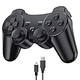 Diswoe Controller für PS3, Wireless Controller Bluetooth Controller für PS3 mit Double Shock...