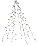 Lunartec Christbaumüberwurf: Weihnachtsbaum-Überwurf-Lichterkette mit 8 Girlanden & 320 LEDs, IP44...
