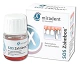 Miradent SOS Zahnbox® | Zahnrettungsbox für ausgeschlagene Zähne & Frontzahntrauma | Nährlösung...