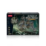 CubicFun 660527 3D Puzzle, Flying Dutchman LED, leuchtendes Piratenschiff, Schiff des Fliegenden...