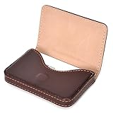 Visitenkartenetui, Flip-Stil, PU-Leder, Hochwertiger Business-Kartenhalter mit Magnetverschluss,...
