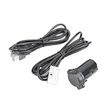 Natudeco Auto-Audiokabel AUX IN USB-Panel-Adapter mit Kabeln Autozubehör passend für 307 407 308...