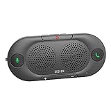 BESIGN BK06 Kfz Bluetooth V5.0 Freisprechanlage Visier Auto Kit, verbindet mit Siri & Google...