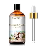 PHATOIL Kokosöl & Vanilleöl 100ml, Ätherische Öle für Diffuser Aromatherapie, Duftöl Kokosnuss...